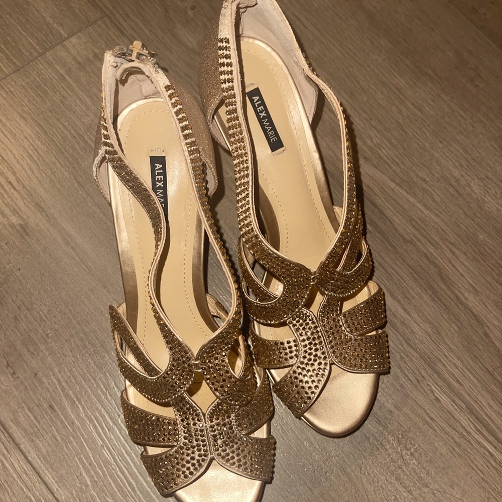 Alex Marie Leeanne Hotfix Dress Platform Sandals